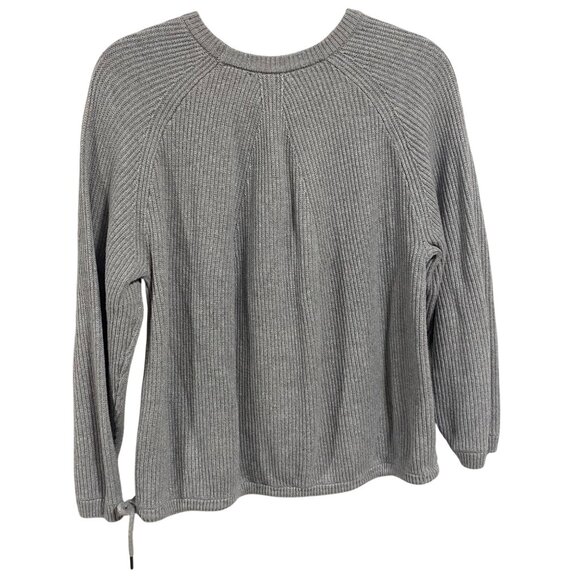 Massimo Dutti Gray Ribbed Cinch Waist Sweater Women's Size M‎ - Picture 5 of 8